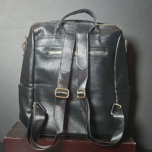 Elegant Black Checkered Women's Bag - Picture 2 of 2